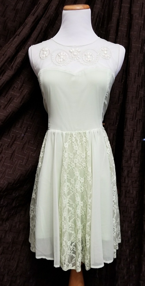 Pale Green Beaded Dress